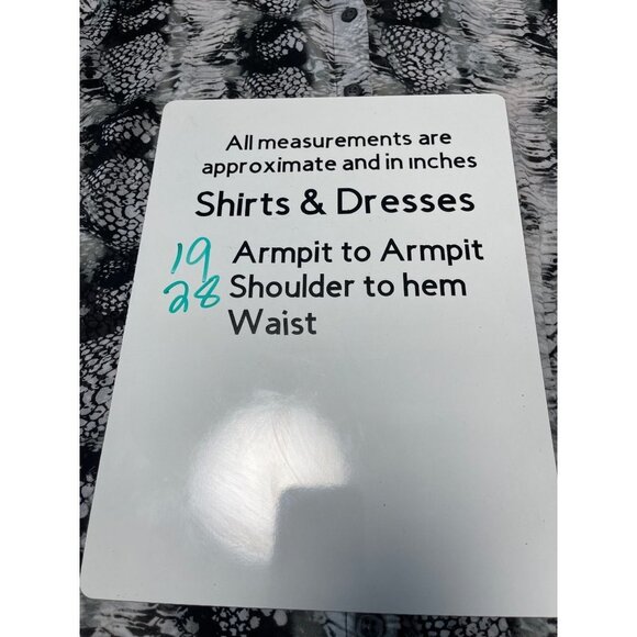 CAbi Python Snake Print Sheer Button Top Chiffon Women's Blouse Small Style 988 - Picture 9 of 9